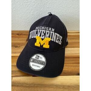 NWT Michigan Wolverines New Era SnapBack Baseball Cap Adult‎ Navy 9Twenty